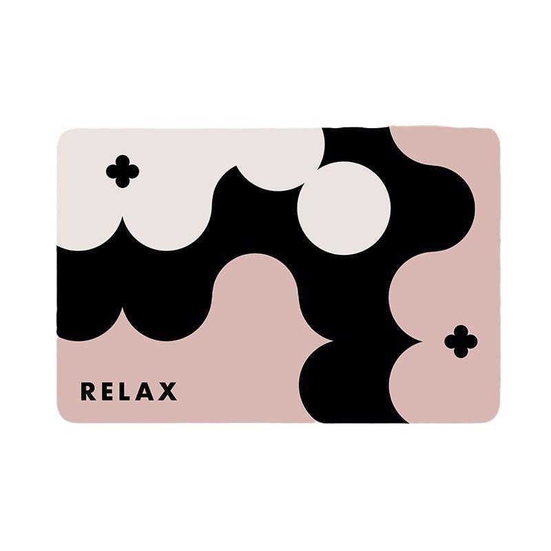 Simple Wind Diatom Mud Floor Mat Bathroom Anti-slip Mat Household Shower Room Toilet Water Absorption Mat