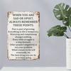 Vintage Metal Poster Motivational Quote Wall Decor for Home Cafe