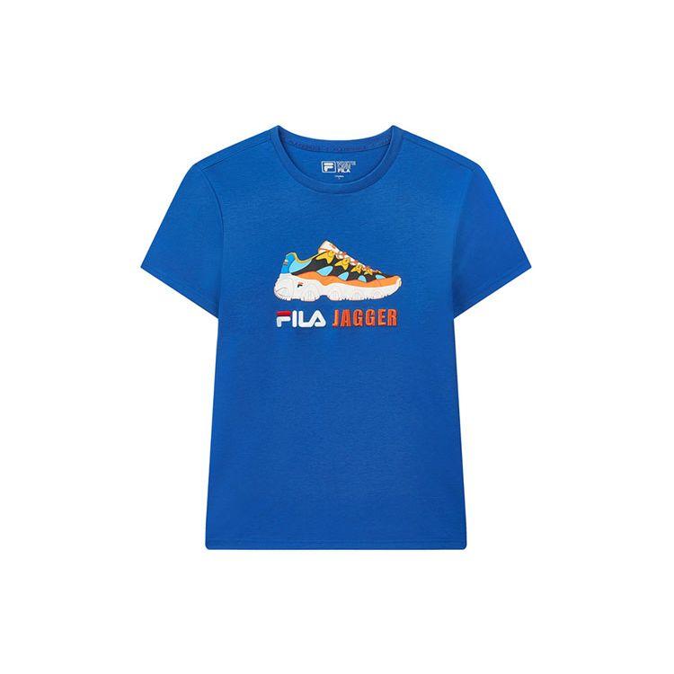 

Футболка с круглым вырезом Fila Jagger с графическим принтом, мужские топы, синяя F11M028154F-BU