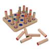 Wooden Insertion Plate Finger Dexterity Improve Fine Motor Coordination Hand Rehabilitation Peg Board Medium