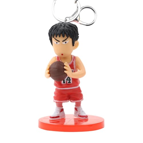 Mprocen Slam Dunk Keychains, Set of 5, Featuring Kaede Rukawa, Hisashi Mitsui, Ryota Miyagi, Takenori Akagi, and Hanamichi Sakuragi. Cute Keychain Pen