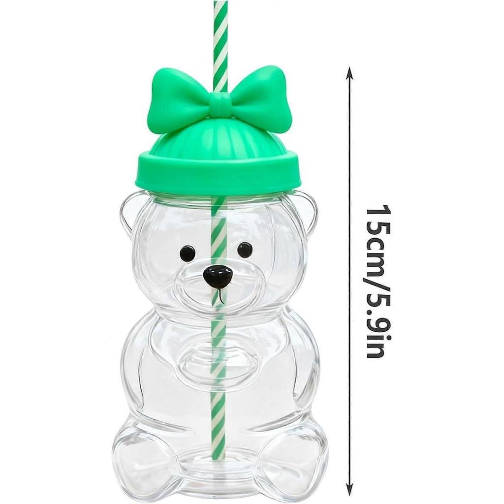 Bear Straw Cup, 2026 New Cute Bear Glass Cup with Straw, Coffee Beer Wine Cocktail Drinks Glassware, Cute Mugs for Christmas Gift, Bear Straw Cup