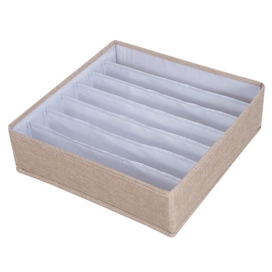 Organizator de sertar, pliabil, utilizat pe scară largă, poliester, grile separate simple, suport pentru lenjerie intimă pentru casă