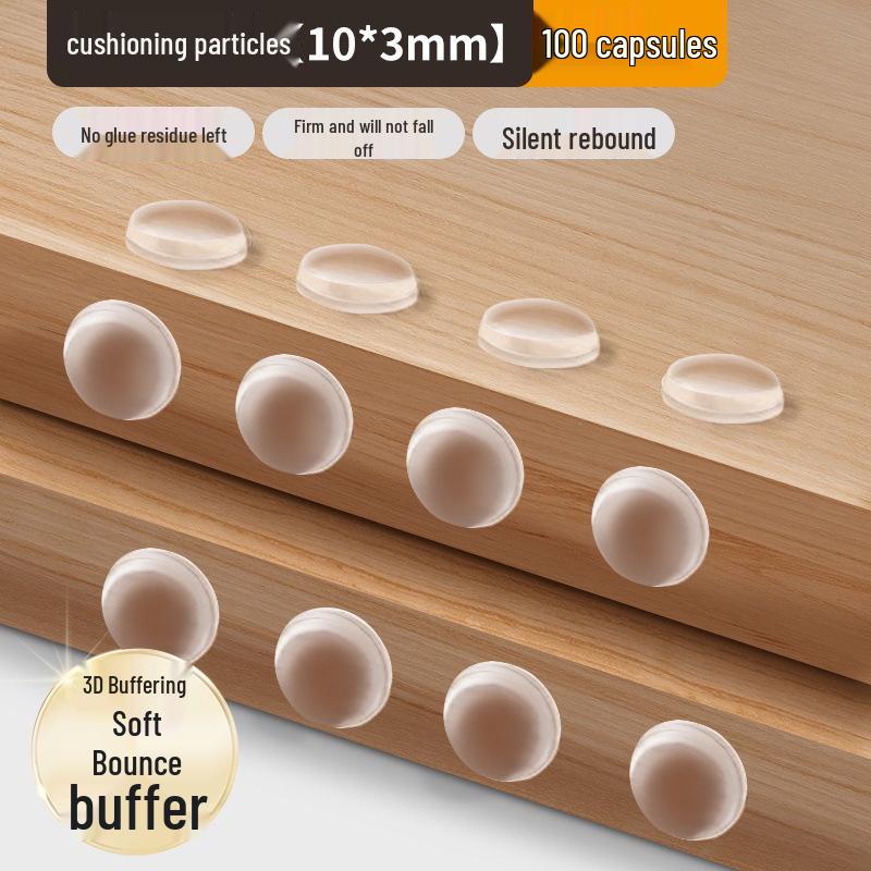 Transparent Anti-Collision Silicone Strips: Soundproof, Wear-Resistant Pads for Furniture, Doors, Windows, and Handles