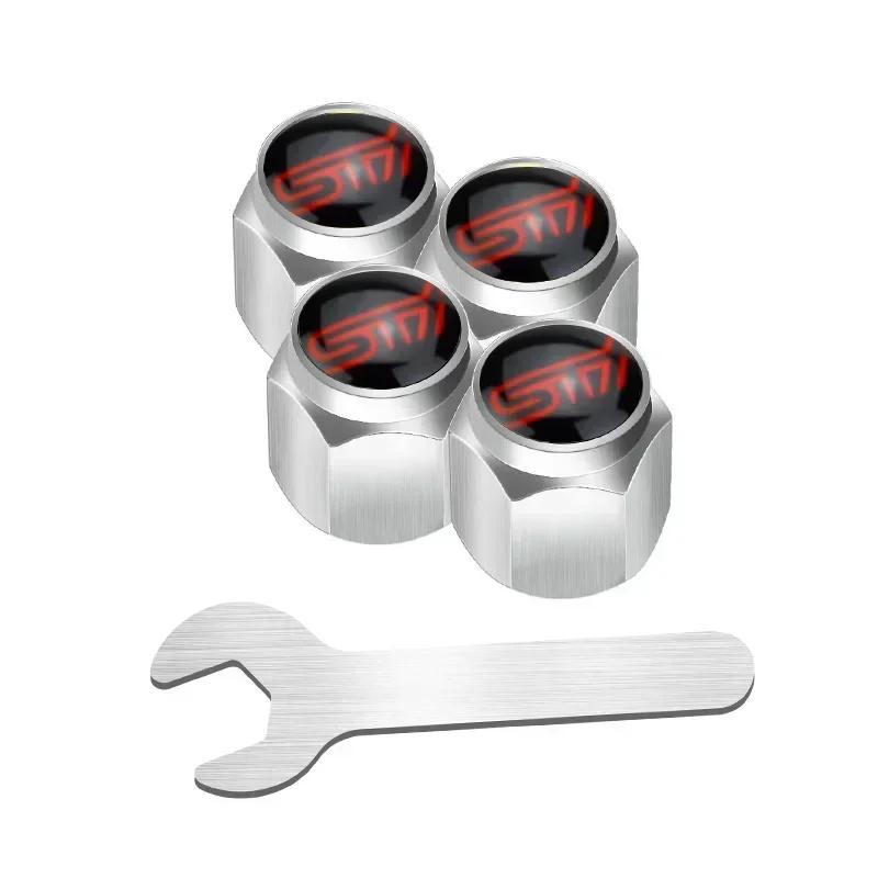 4Pcs Waterproof Car Wheel Tire Valve Caps Air Covers for Subaru XV WRC WRX BRZ FORESTER IMPREZA LEGACY OUTBACK STI TRIBECA Y17
