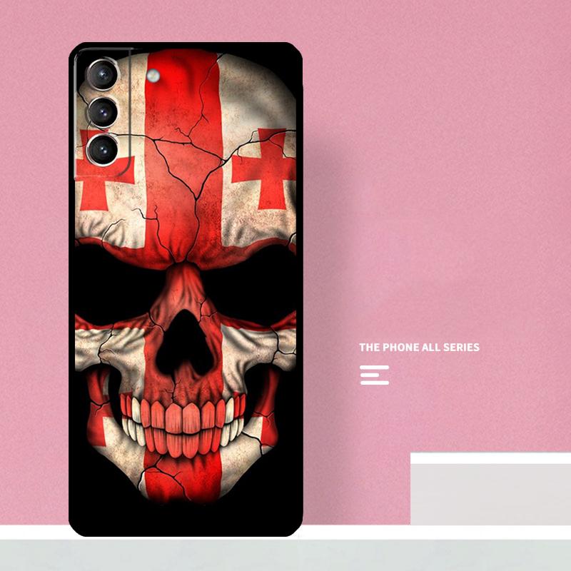 Georgia Grunge Flag Phone Case For Samsung Galaxy S24 S26 Ultra S20 S21 S22 S23 S25 Plus S10 S25 FE Cover Coque