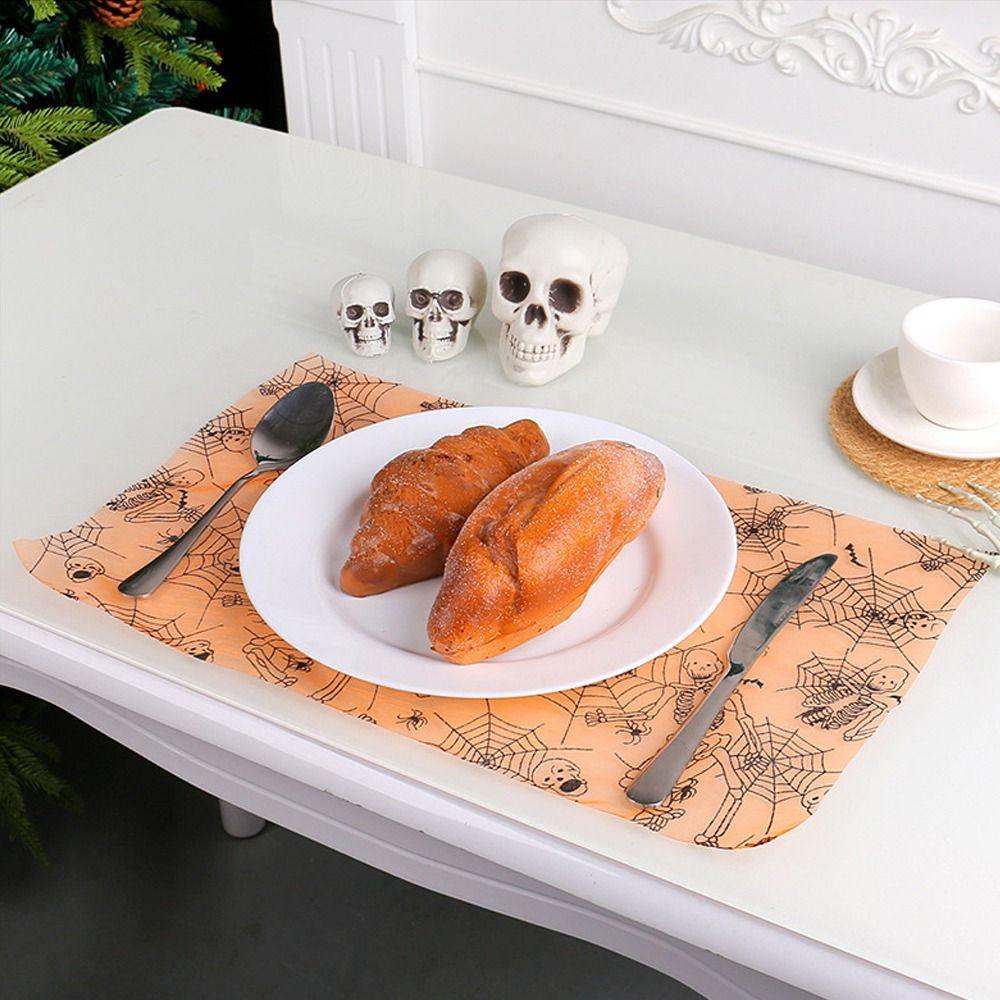 Funny Bat Tablecloth Bat Spider Skeleton Halloween Table Runner  Ghost Festival