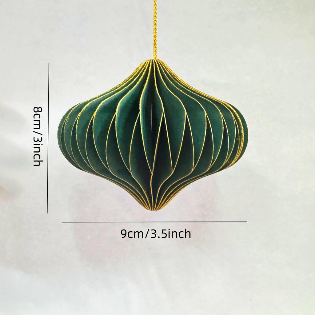 Cross-Border Christmas Tree Glitter Ball Lantern DIY Decoration Pendants for Shopping Mall & Party Atmosphere