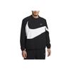 Nike Mens Black White Swoosh Woven Jacket DX0661-010