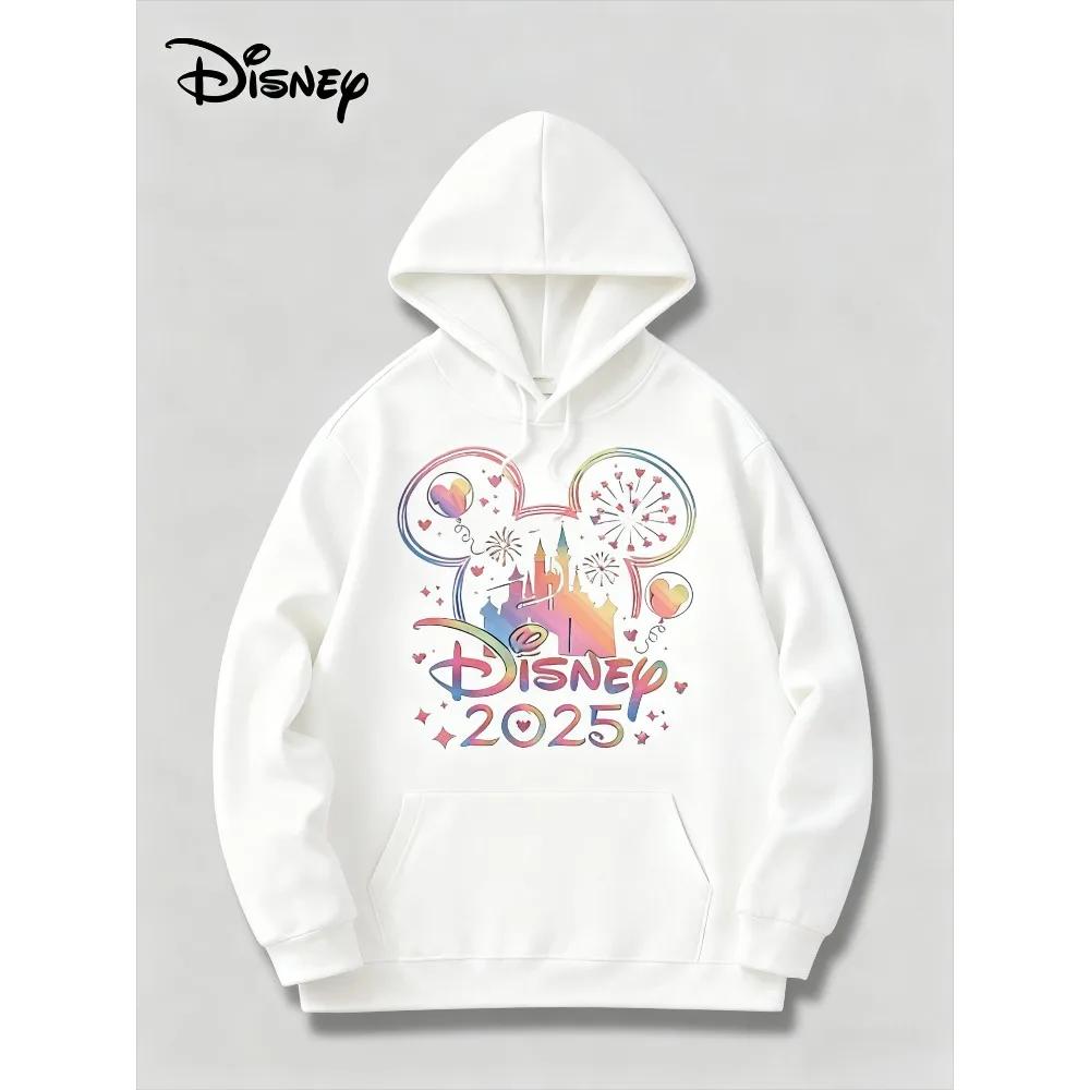 Disney Trip 2025 Fall/Winter Hoodies Disney Family Vacation 2025 Pullover Disneyland Trip Tops Unisex Adults &Children Hoodies