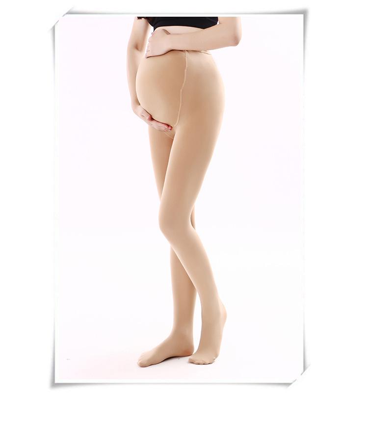 Damskie ciążowe legginsy podtrzymujące - Średniej grubości, 120D, Wiosna/Lato