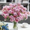 5/10pcsArtificial Flowers Small Carnation For Wedding Arch Decor Festival Garland accessories Home Room Floral Arrangement