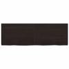 VidaXL Wall Shelf Dark Grey 120x40x4 Cm Solid Treated Oak Wood 363814