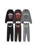 Unisex Sp5der 555 Stern Schaumstoffdruck Baumwoll Hoodie und Jogginghosen Set