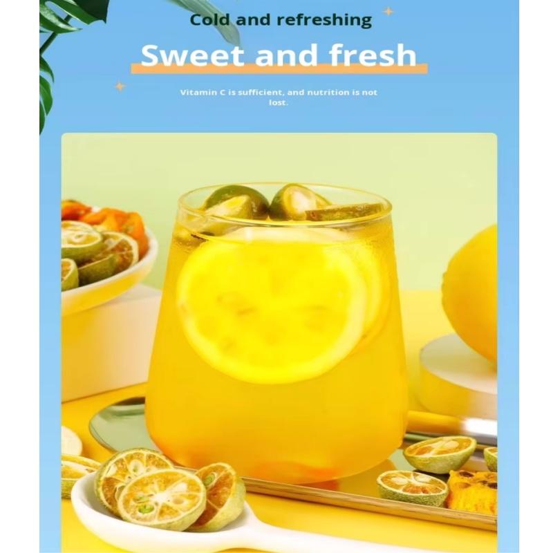 12pcs Kumquat Lemon Passion Fruit Loose Tea Independent Small Packaging Fragrant Freeze-dried Water Soaked Health Tea