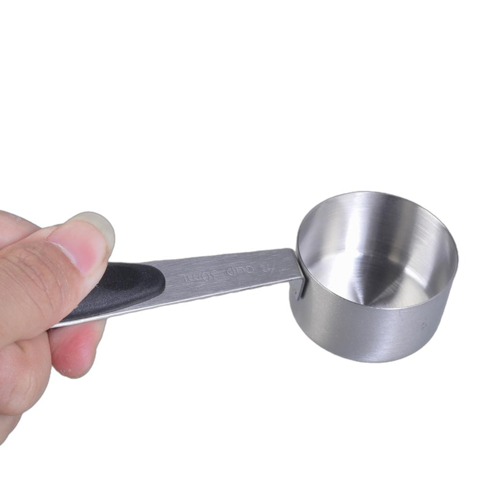 Stainless Steels Coffee Scoops Tablespoon 30ml Small Cup Metal Spoons Kitchen Baking Cooking Measuring Scoops Enduring
