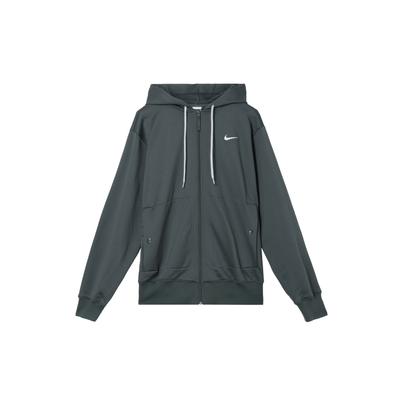 Therma-Fit Solid Color Hooded Zipper Fleece Casual Long Sleeve Sweatshirt Men Sweatshirt Green FB7116-338