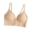Wire-Free Plus Size Bra: Seamless, Anti-Sagging, Side Support, Smooth Front-Opening