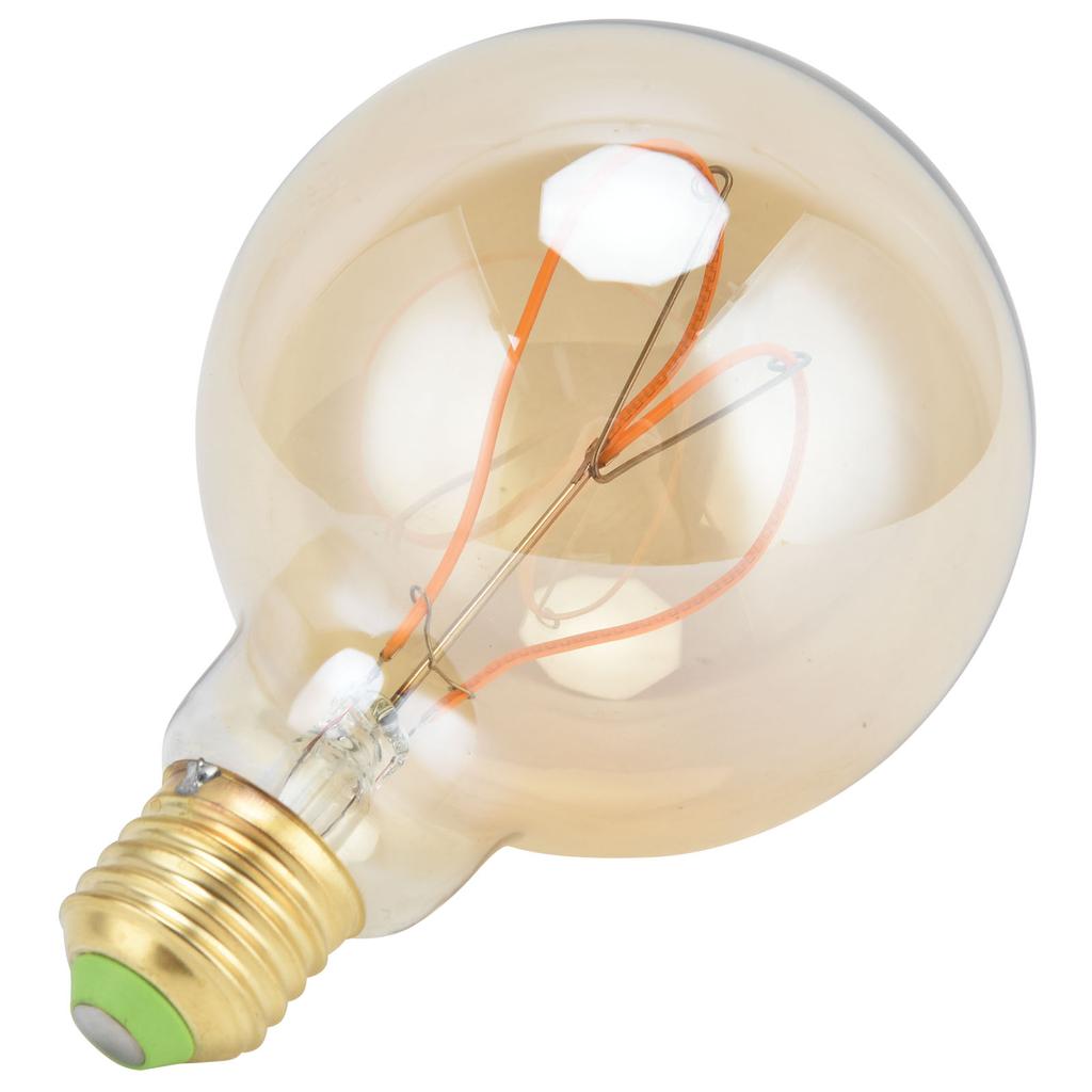 G95 Herzförmige LED-Retro-Glühbirne E27 Dimmbare Vintage-Glühbirne 110 V 4 W für Schlafzimmer Warmes Licht