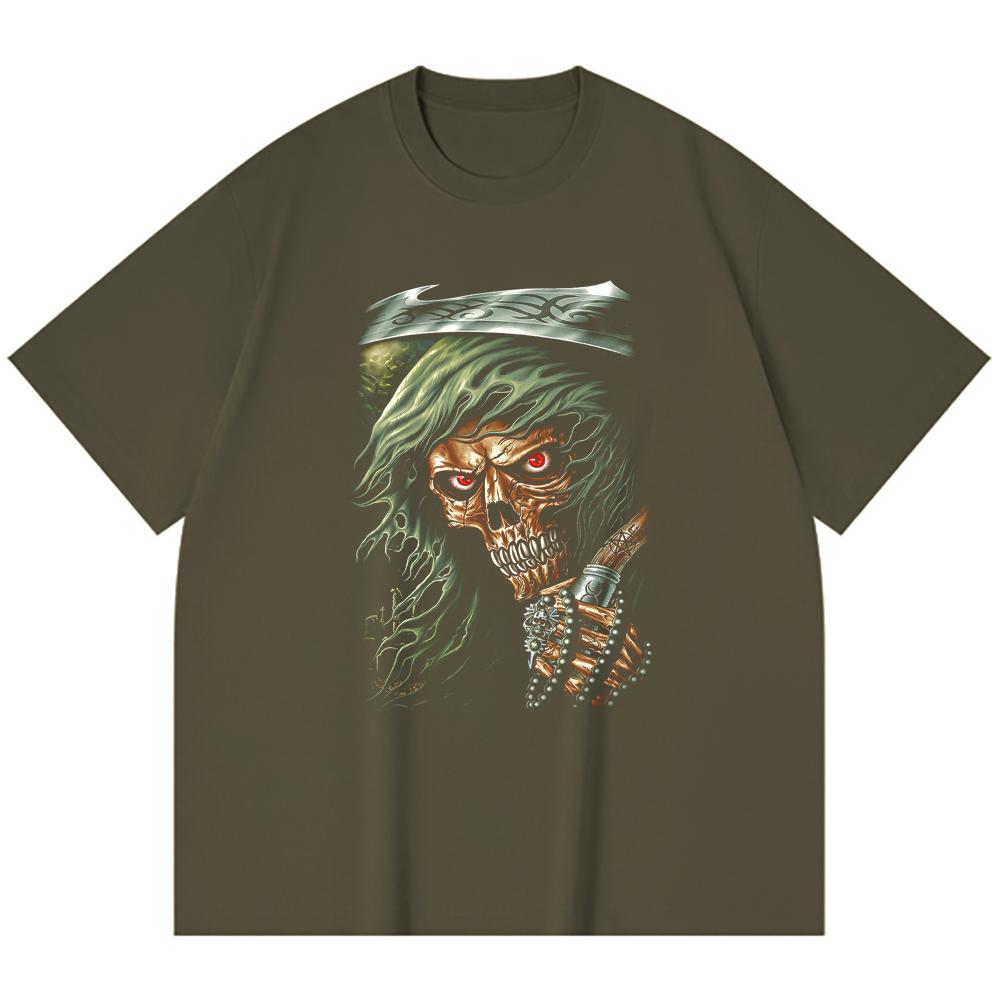 230 Gsm 100% Cotton Heavy Metal T-Shirt  Rock Band Popular Music Print Unisex Heavy Cotton T Shirt