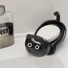 Siamese Cat Ceramic Soap Box, Simplicity, Household Creative, Cute Cartoon, Perforation-Free, Small Art Drain Dish