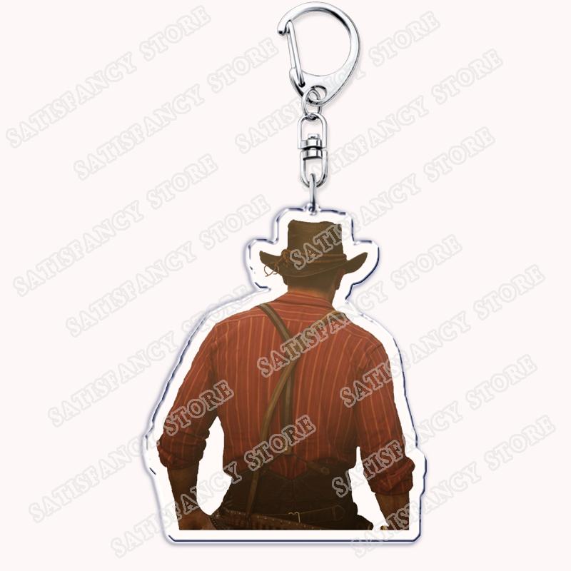 מחזיק מפתחות פופולרי 'קאובוי' למתלים Red Dead Redemption מחזיק מפתחות תכשיט למעריצים חברים גיימר מתנות גיימינג