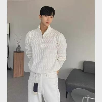 2023 Herren Trendiger Stehkragen Reißverschluss Pullover - Koreanischer Stil Winter Locker Geschnitten