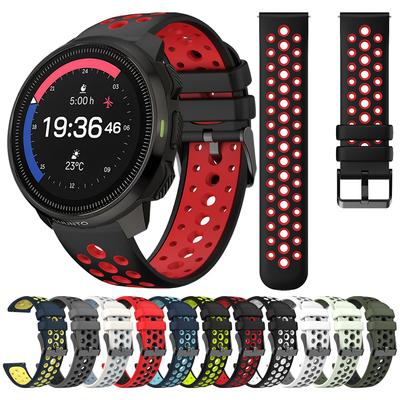22mm Dvoubarevný Sportovní Silikonový Řemínek Pro Suunto RACE S / Vertical / 5 9 Peak Pro Řemínek Na Hodinky Pro Suunto Ocean Náramek