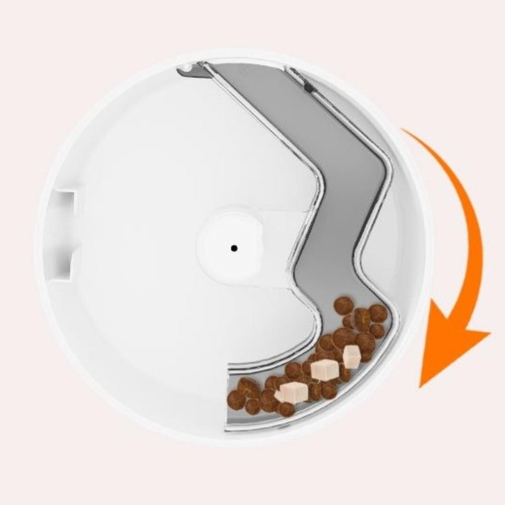 Button/WIFI Control Pet Automatic Feeder Timed Feeding Quantitative Cat Drum Intelligent Feeder Electric Stainless Steel Bowl