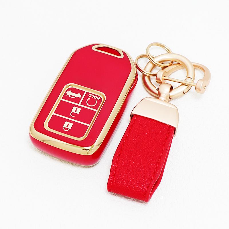 Keychain Protector 4/5 Buttons Shell Fob For Honda Crv Hrv Legend Jazz City Odyssey Civic Rr Vti Smart Remote Car Key Case Cover