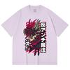 230 Gsm 100% Cotton Black Clover V5 Asta Demon Print Unisex Heavy Cotton T Shirt