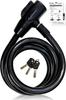 Samuriding Bicycle Made In Customizable Dial Lock for Road and Cross 12mm Includes Japanese Instruction Manual SIG-WL1200K (Keyed 1200mm) Lock,