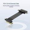 Full Speed PCI-E 3.0 X4 GPU Extension Cable: High-Speed Motherboard Adapter 90° To 180°