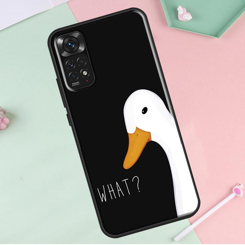 

Чехол с мультяшным забавным гусем для Redmi Note 12 Pro Plus, чехол для Redmi Note 10 8 9 11 Pro 12S 11S 10S 9S 9C 10C 12C Redmi Note 8 Pro