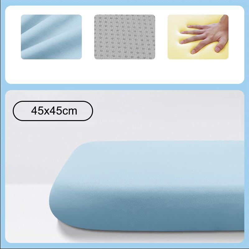 Traagschuim Ijszijde Elastische Stof Zitkussen Zacht Bureaustoelkussen Autostoelkussen Voor Lang Zitten Lendensteun Pijnverlichting