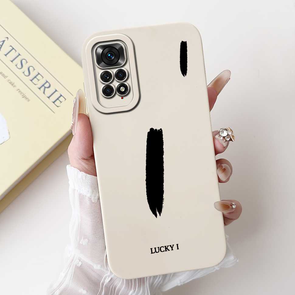 For Xiaomi Redmi Note 11 4G Case Cute Letters Soft Phone Cases For Redmi Note 11 S 11S Note11 4G Silicon Soft Cover 6.43"