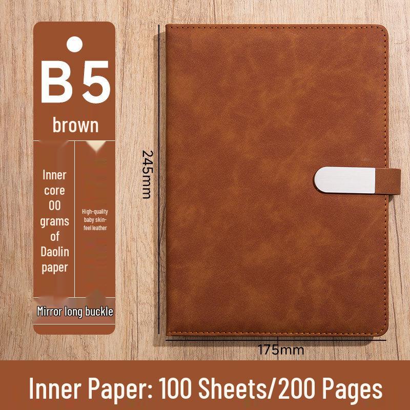 Custom Logo A5 High-End Office Notebook with Premium Cover and Inner Pages