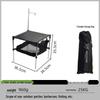 Faltbarer Campingtisch aus Aluminiumlegierung - Outdoor & Zusammensteckbare Aufbewahrung
