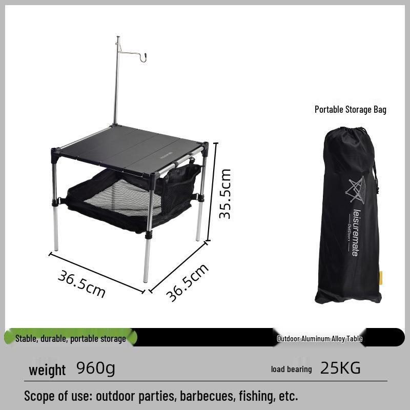 Faltbarer Campingtisch aus Aluminiumlegierung - Outdoor & Zusammensteckbare Aufbewahrung