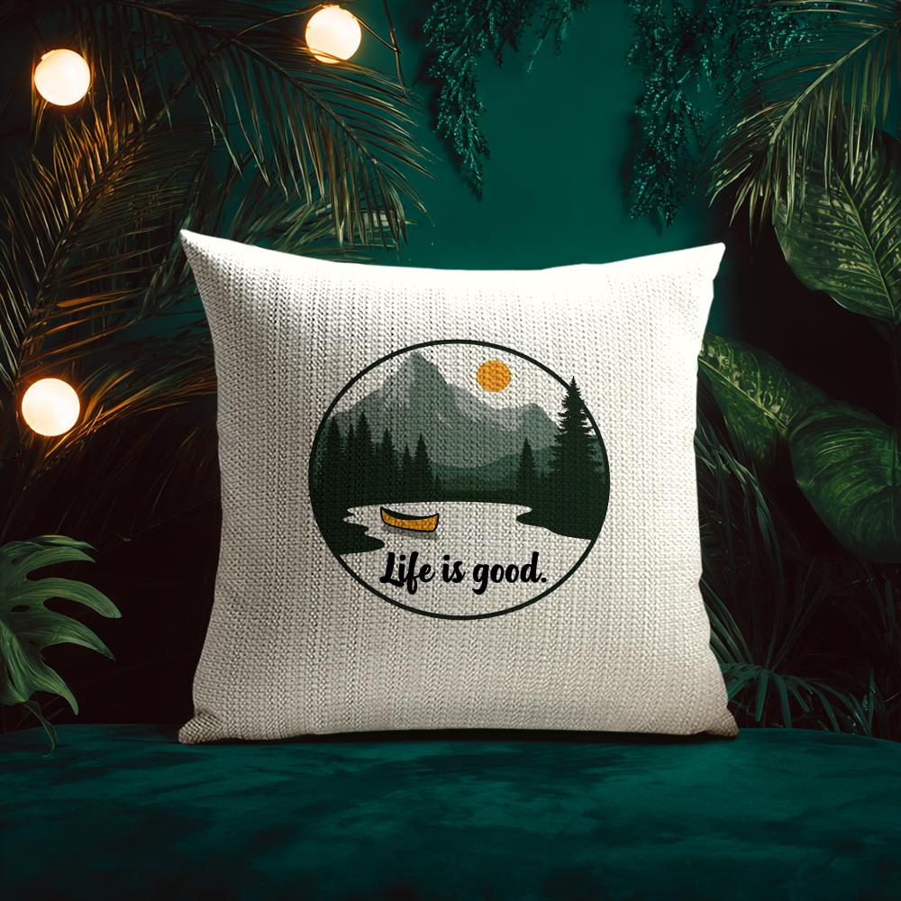 Retro American Style Letter Printing Cushion Cover Silky Elegant Comfort Sofa Bed Invisible Zipper Beach Pillowcase
