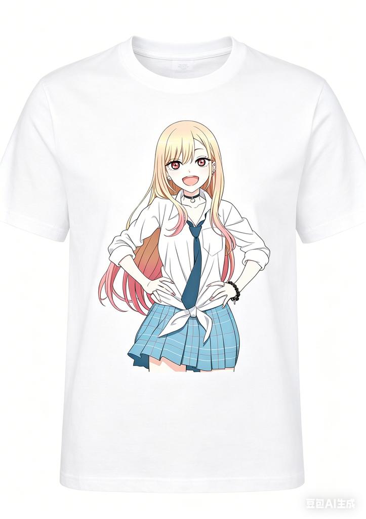My DressUp Darling Marin Kitagawa Fashion Printed TShirt Unisex Summer Casual Cotton Top Anime Streetwear Tshirts