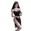 Sexy Lingerie Sexy Nun Uniform Cosplay Passion Pajamas Lace High Slits Uniform Seduction Suit