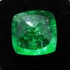 Natural Green Emerald Loose Gemstone Square Cushion Cut 7 ct Colombian for Jewelry Making and Crafts