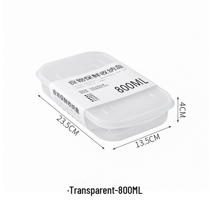 Transparent Food-Grade Fresh-Keeping Plastic Box with Lid for Refrigerator Use