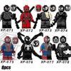 8 ks/sada Série Superhrdinů Mini figurky Stavebnice, Venom Spiderman Mini Akční Figurky Hračky Dárky pro Fanoušky pro 3+ Let Děti Kluci Dívky