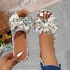 Fashion New Fashion Bow Slippers Women Summer Open Toe Beach Sandals Casual Designer Flats Shoes Low Heels Slippers Women Slides Women