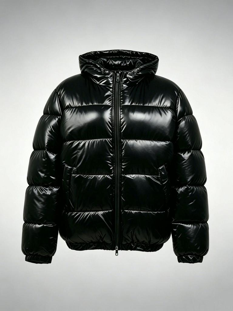 Men’s Winter Hooded Cotton Jacket: Warm Padded Coat for Casual Wear - European & American Style