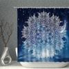 Modern Graffiti Showers Curtains Bathroom Hook Set Home Decoration Abstract Creative Personality Waterproof  Curtain