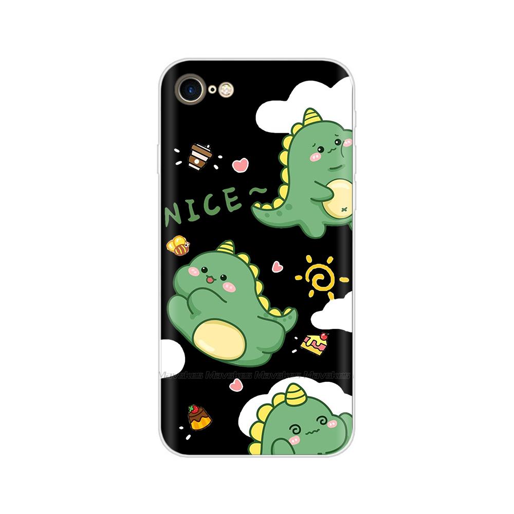 For iPhone SE 2020 Case Fashion Cartoon Soft TPU Back Cover For iPhone SE Clear Silicone Casing Protective Cases For iPhoneSE