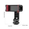 Adjustable Smartphone Holder Double Cold Shoe Mounts 180 Degree Tilts 360 Degree Rotating for Camera Tripod Accessories